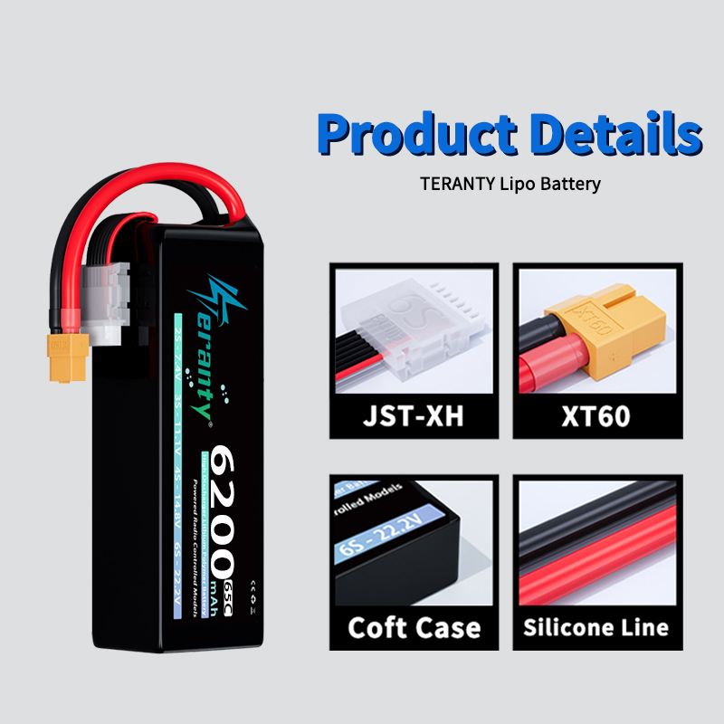 TERANTY 6S 6200mAh 리튬폴리머 배터리 2 - Drone Battery Lipo 리뷰 및 가격
