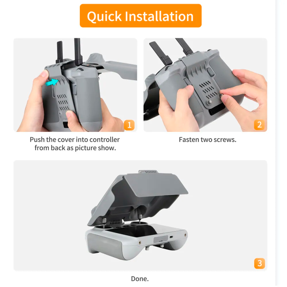 DJI RC/RC2 리모컨용 화면 보호 쉘, DJI F - Drone Battery Case 리뷰 및 가격