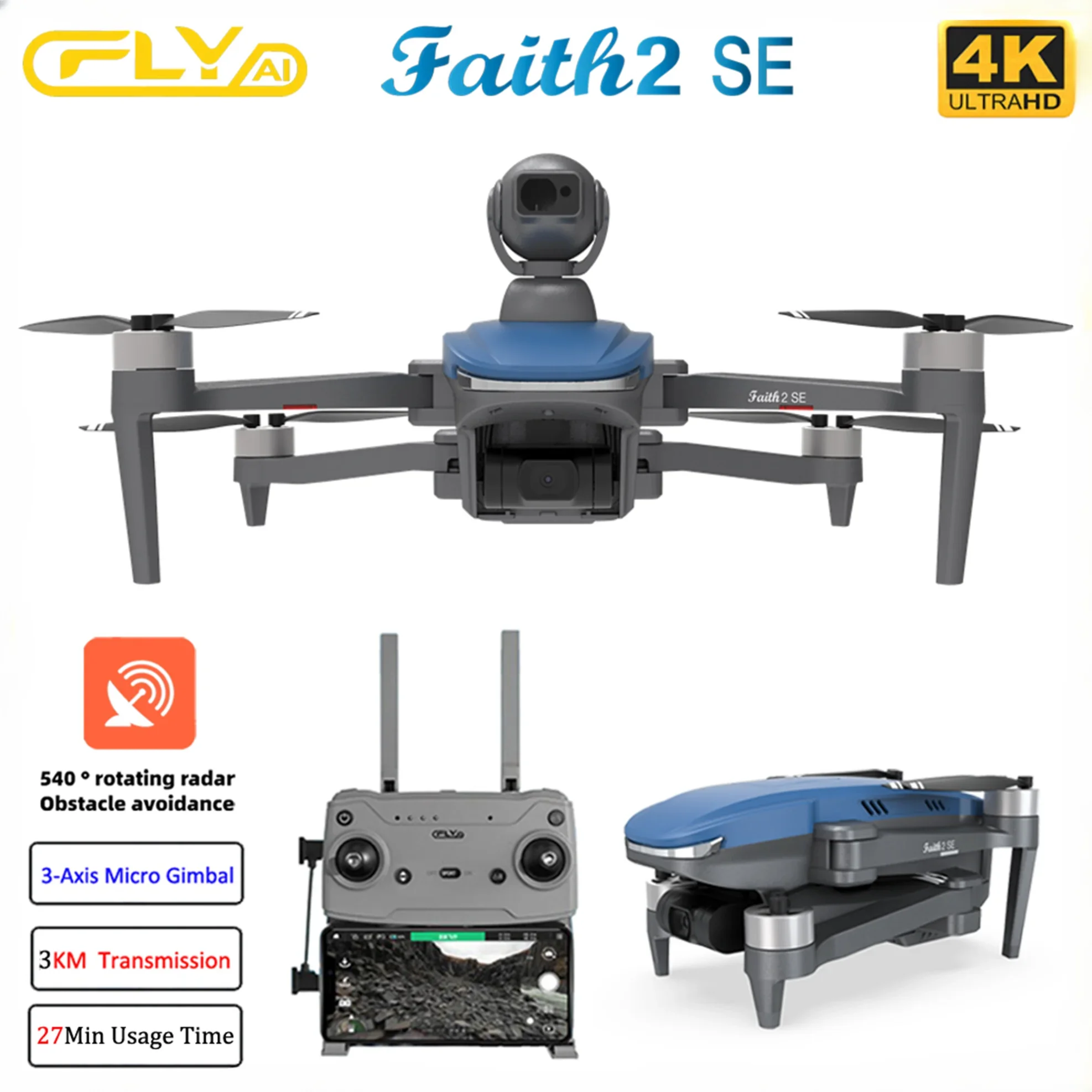 Faith 2 SE 540 탑재 °   장애물 회피 3 - Jjrc Drone X12 리뷰 및 가격